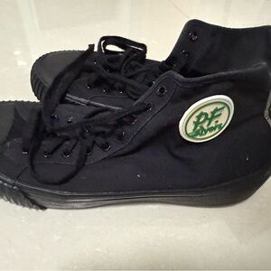 P.F. Flyers Men’s Black High-Top Sneakers size: 9